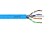 Kabel instalacyjny DIGITUS kat.6A, U/UTP, Eca, AWG 23/1, LSOH, 305m, niebieski, karton