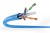 Kabel instalacyjny DIGITUS kat.6A, U/UTP, Eca, AWG 23/1, LSOH, 305m, niebieski, karton