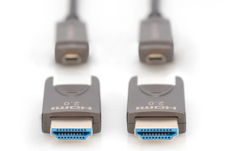 Kabel hybrydowy AOC HDMI 2.0 Premium High Speed Ethernet 4K60Hz UHD HDMI D/A HDMI D/A M/M czarny 30m