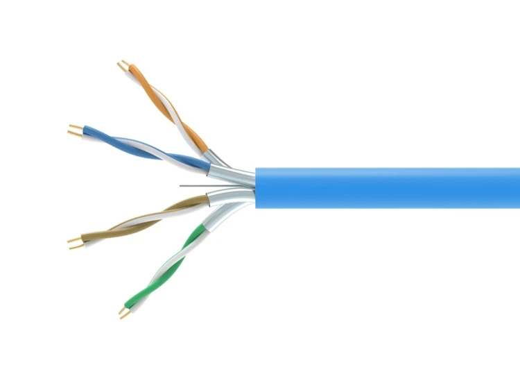 Kabel sieciowy Cat6A DCA U/FTP 305.00m niebieski LSZH