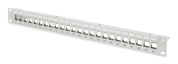 Panel krosowy DIGITUS 1U 24xCat6A Moduł Keystone ekranowany