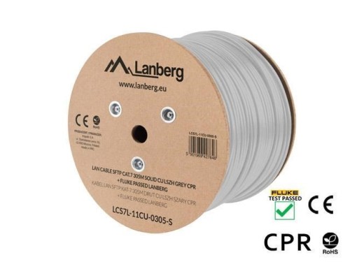 Lanberg LCS7L-11CU-0305-S kabel sieciowy Biały 305 m Cat7 S/FTP (S-STP)