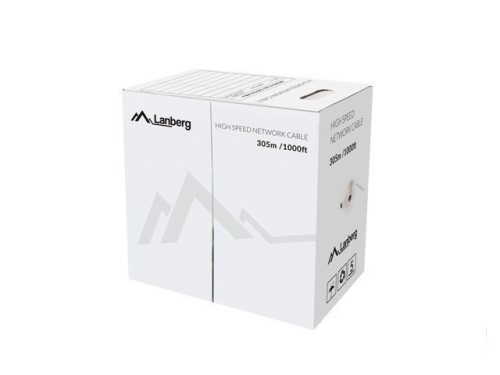 Lanberg LCU5-12CU-0305-O kabel sieciowy Pomarańczowy 305 m Cat5e U/UTP (UTP)