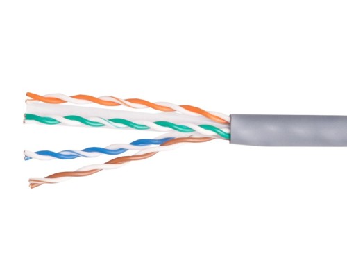 Kabel instalacyjny Cat6 U/UTP 4P23 305.00m szary LSZH