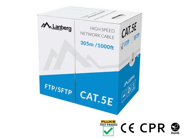 Lanberg LCU6-11CU-0305-S kabel sieciowy Szary 305 m Cat. 5/5e F/UTP (UTP)