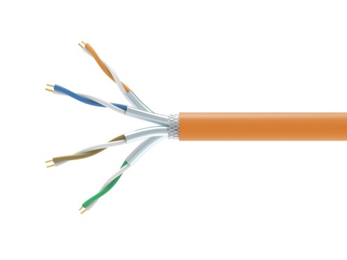 Wyposażenie Instalacji Kablowej Kab Cat7 Simplx S/FTP DCA 305.00m pomarańczowy LSZH