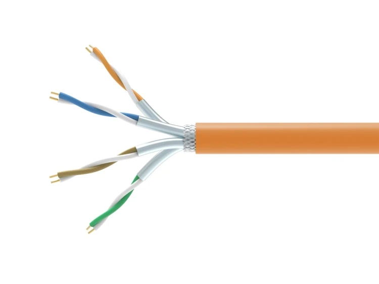 Wyposażenie Instalacji Kablowej Kab Cat7 Simplx S/FTP DCA 305.00m pomarańczowy LSZH