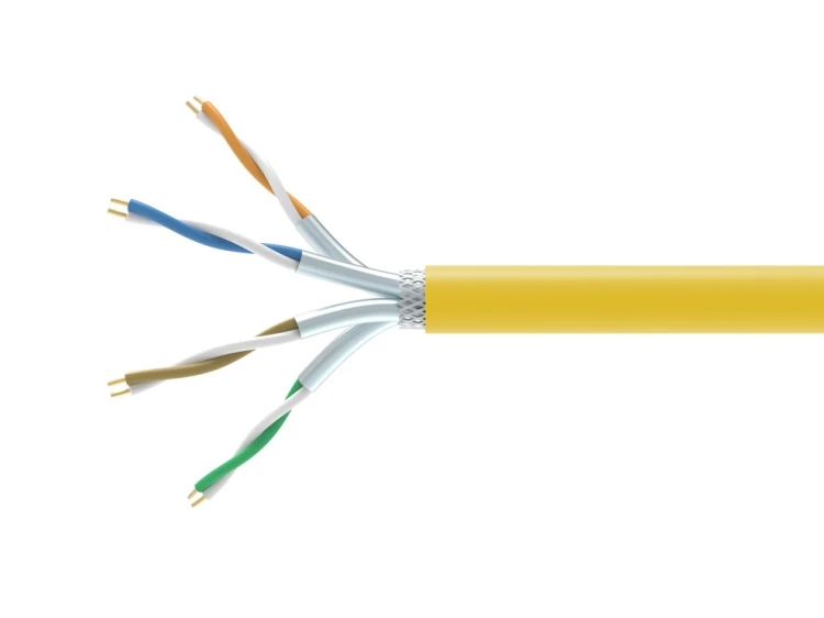 Wyposażenie Instalacyjne Kabel Cat7A Simplx S/FTP DCA 1000.00m pomarańczowy LSZH