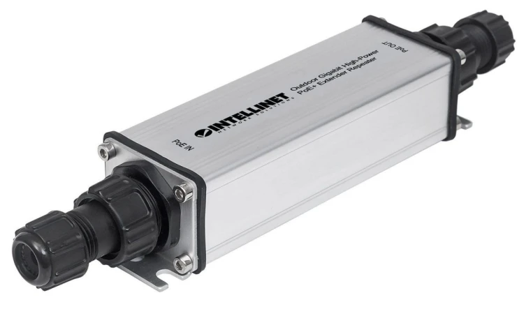 GIGABITOWY EXTENDER SYGNAŁU POE/POE+ 1-PORTOWY ZEWNĘTRZNY