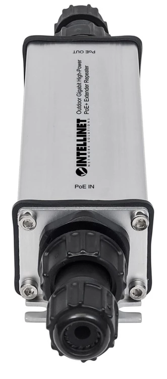 GIGABITOWY EXTENDER SYGNAŁU POE/POE+ 1-PORTOWY ZEWNĘTRZNY