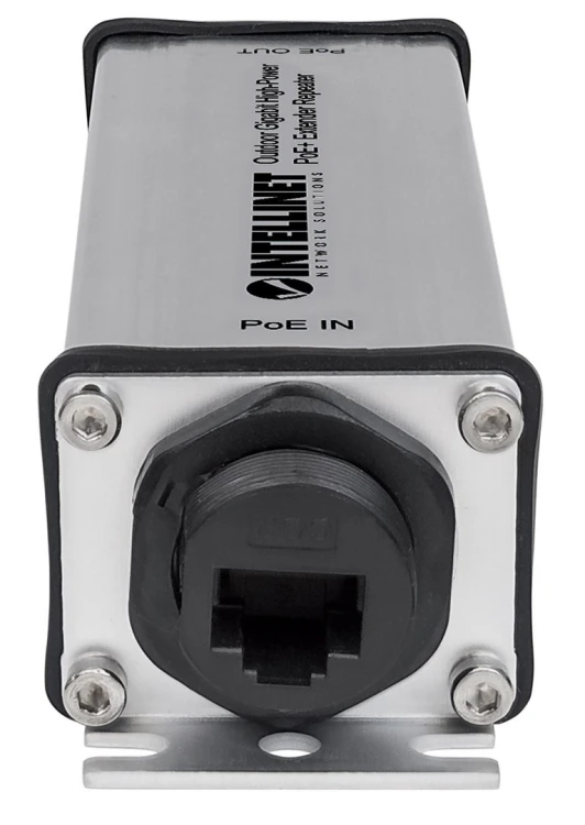 GIGABITOWY EXTENDER SYGNAŁU POE/POE+ 1-PORTOWY ZEWNĘTRZNY