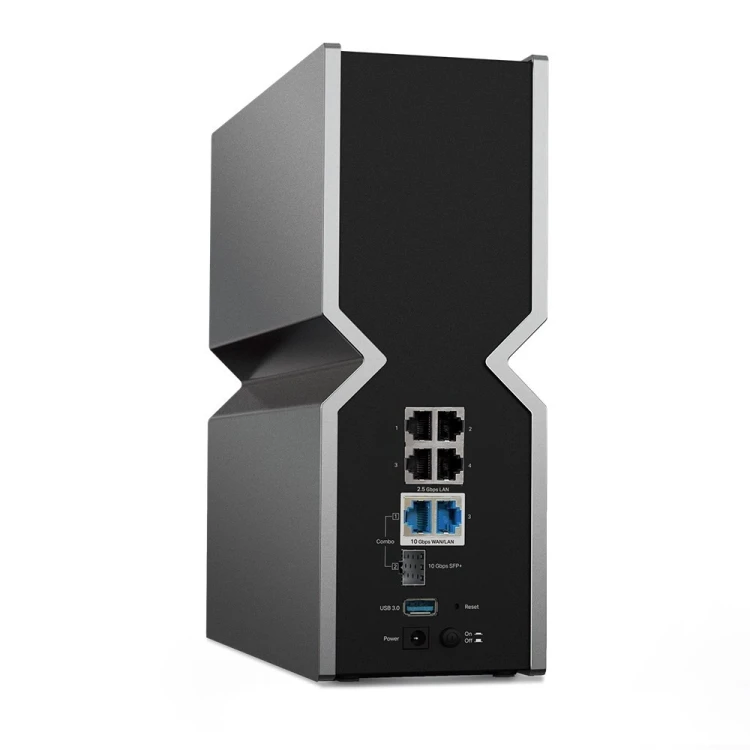 TP-Link Archer BE800 router bezprzewodowy Multi-Gigabit Ethernet Trójpasmowy (2,4 GHz / 5 GHz / 6 GHz) Czarny, Stal nierdzewna