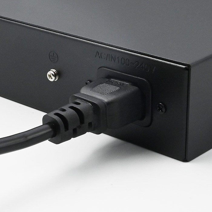 Qoltec Przełącznik sieciowy SWITCH Gigabit Ethernet | 24x RJ45 | 2x SFP | 1000 Mb/s