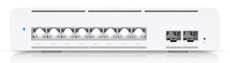 Switch UBIQUITI USW-PRO-XG-8-POE UniFi Pro XG 8 PoE Zarządzany L2/L3 10G Ethernet (100/1000/10000) Obsługa PoE Szary