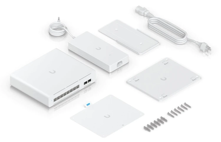 Switch UBIQUITI USW-PRO-XG-8-POE UniFi Pro XG 8 PoE Zarządzany L2/L3 10G Ethernet (100/1000/10000) Obsługa PoE Szary
