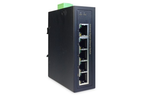 Przemysłowy 5-portowy przełącznik Gigabit