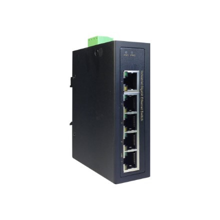 Przemysłowy 5-portowy przełącznik Gigabit
