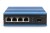 Przemysłowy switch 4x 1000Base-TX PoE 120W + 1x 1000Base-FX (bez modułu) DIN rozszerzony zakres temp