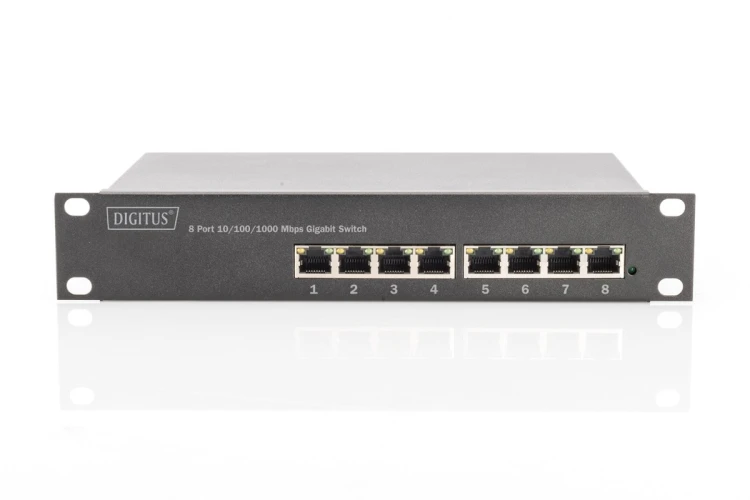 Przełącznik L2 zarządzany Gigabit Ethernet PoE 8-portowy, 10 cali, 80W PoE budget