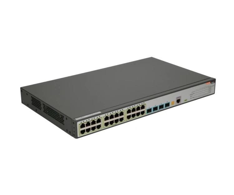 FiberHome S4820-28T-X-PE-AC łącza sieciowe Zarządzany L2/L3 Gigabit Ethernet (10/100/1000) Obsługa PoE 1U Czarny, Szary