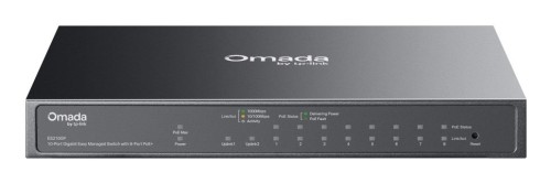 TP-Link Omada ES210GP przełącznik sieciowy Zarządzany L2 Gigabit Ethernet (10/100/1000) Obsługa PoE DIN rail Czarny