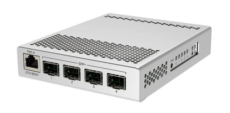 Switch Mikrotik CRS305-1G-4S+IN Zarządzany Gigabit Ethernet (10/100/1000) Obsługa PoE Biały