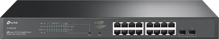 Switch TP-Link TL-SG2218P L2/L2+ Gigabit Ethernet (10/100/1000) Obsługa PoE 1U Czarny