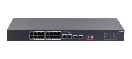 Dahua Technology PoE S3218-16ET-135 przełącznik sieciowy Nie zarządzany L2 Gigabit Ethernet (10/100/1000) Obsługa PoE 1U Czarny