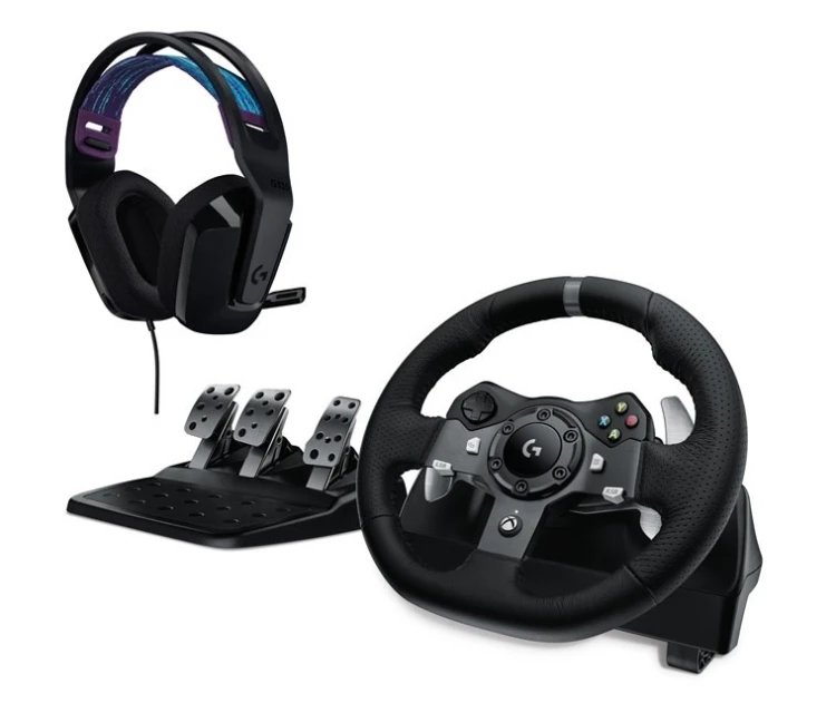 G920 Driving Force USB for Xbox Series X|S, One and PC + G335 Black