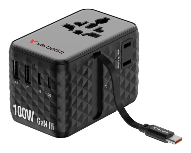 Ładowarka Verbatim Charge ´n´ Travel 100W