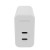 Mophie GaN Charger Dual - ładowarka sieciowa z podwójnym wejściem USB-C 67W (white)