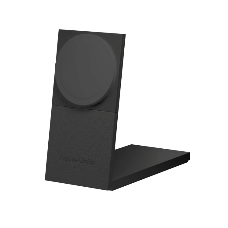 Bezprzewodowa ładowarka Qi2 15W do dwóch urządzeń kompatybilna z MagSafe (black)
