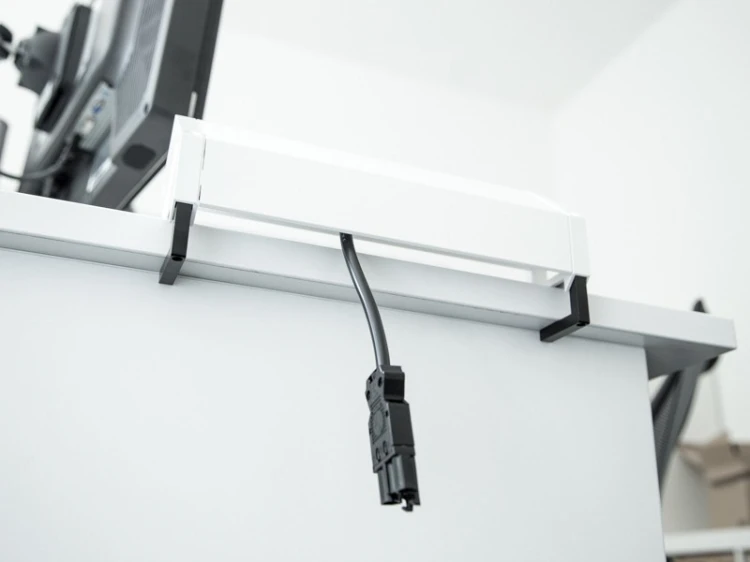 Bachmann DESK 2 Gniazdo stołowe 3-drożne, kolor: Inox