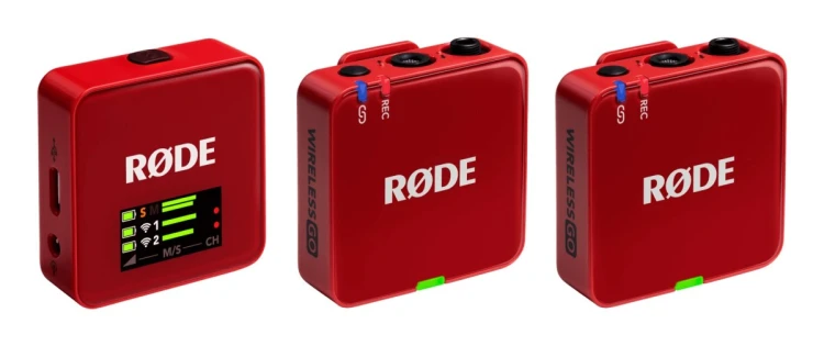 RODE Wireless GO III Red - system mikrofonów bezprzewodowych (czerwony)
