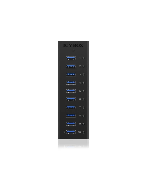 ICY BOX IB-AC6110 USB 3.2 Gen 1 (3.1 Gen 1) Type-B 5000 Mbit/s Czarny