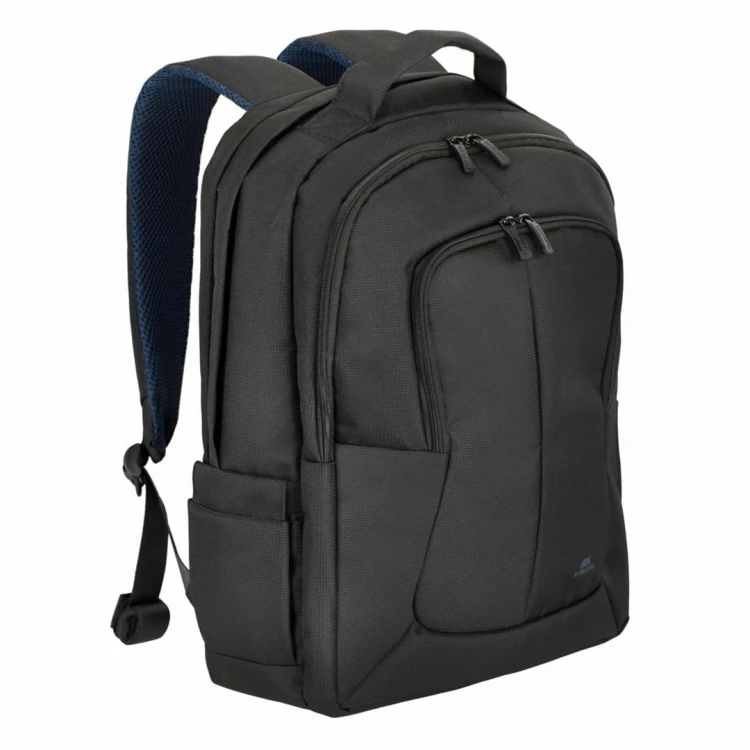 RIVACASE PLECAK NA LAPTOP 17,3" TEGEL, CZARNY, 23L, MATERIAŁ WODOODPORNY, KIESZENIE NA TABLET 10,1", SMARTFON, DOKUM., AKCES.