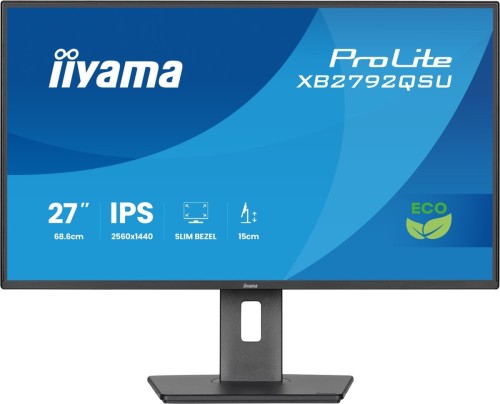 iiyama ProLite XB2792QSU-B1 monitor komputerowy 68,6 cm (27") 2560 x 1440 px Quad HD LED Czarny