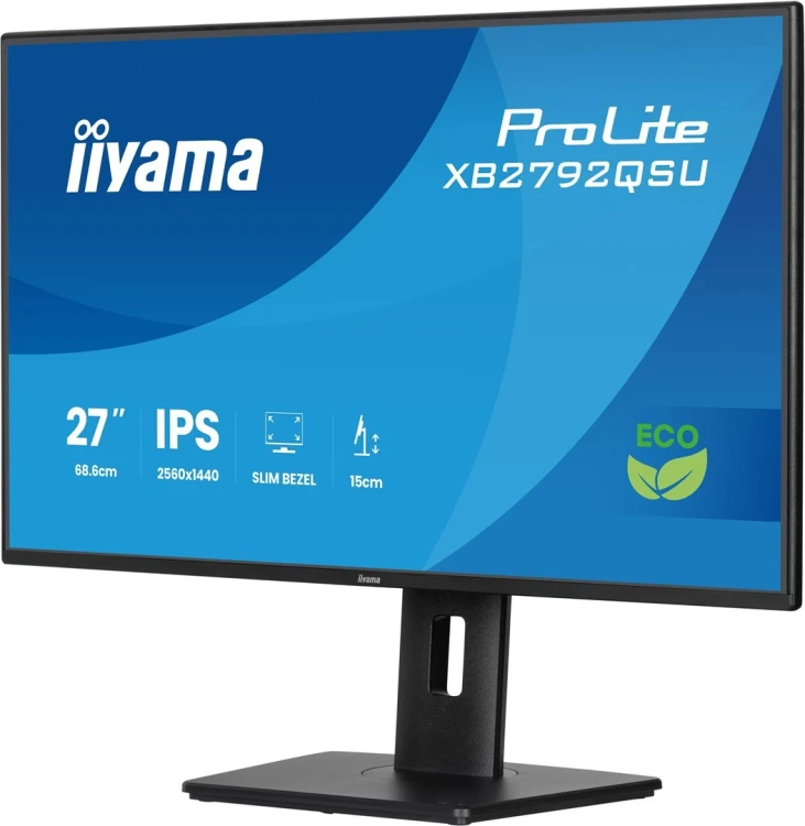 iiyama ProLite XB2792QSU-B1 monitor komputerowy 68,6 cm (27") 2560 x 1440 px Quad HD LED Czarny