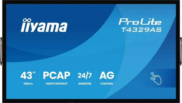 Monitor IIYAMA 108cm (42.5") T4329AS-B1AG 16:9 M-Touch 2xHDMI+UBS-C