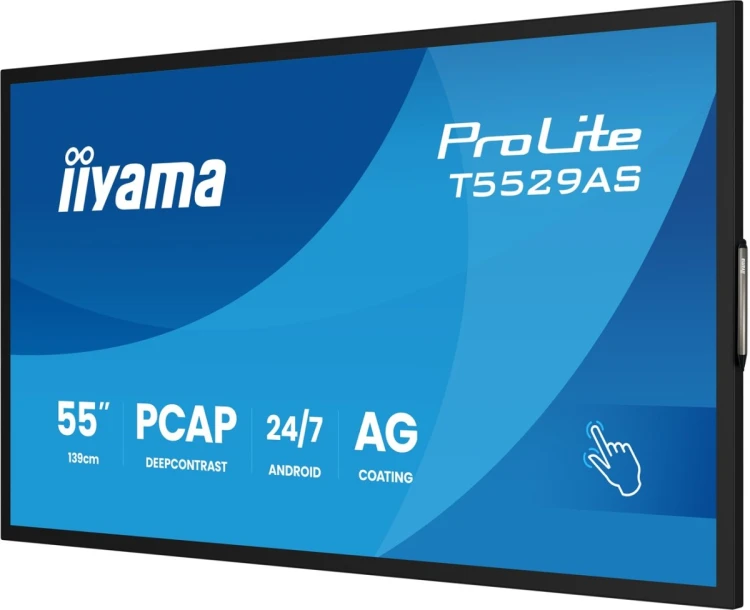 Monitor dotykowy IIYAMA 139cm (55") T5529AS-B1AG 16:9 M-Touch 2xHDMI+UBS-C (Speditionsversand)
