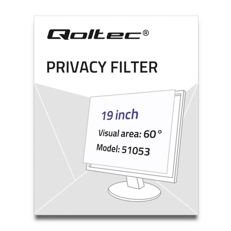 Qoltec 51053 filtr do ekranu 48,3 cm (19") Monitor