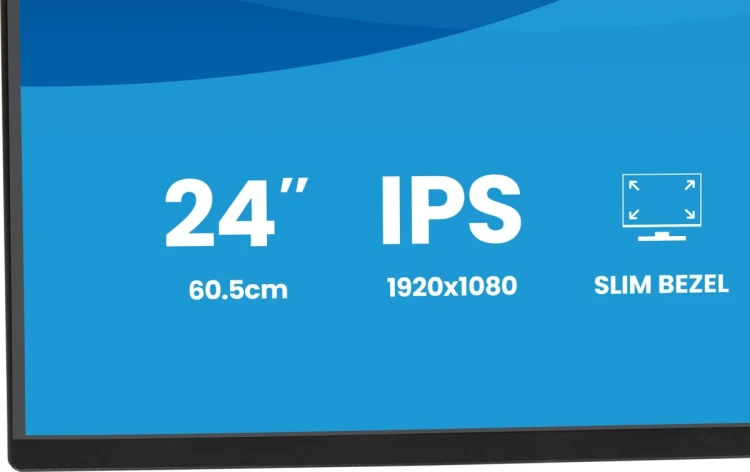 iiyama ProLite 24-calowy panel IPS Full HD z wąskimi ramkami z każdej strony i klasą energetyczną B