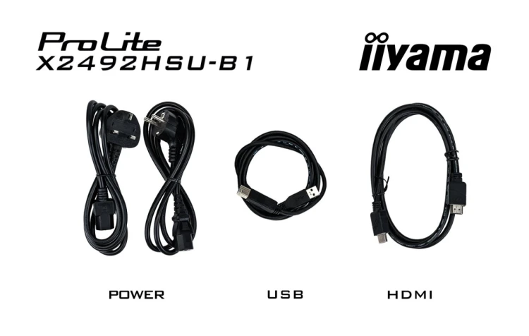 iiyama ProLite 24-calowy panel IPS Full HD z wąskimi ramkami z każdej strony i klasą energetyczną B