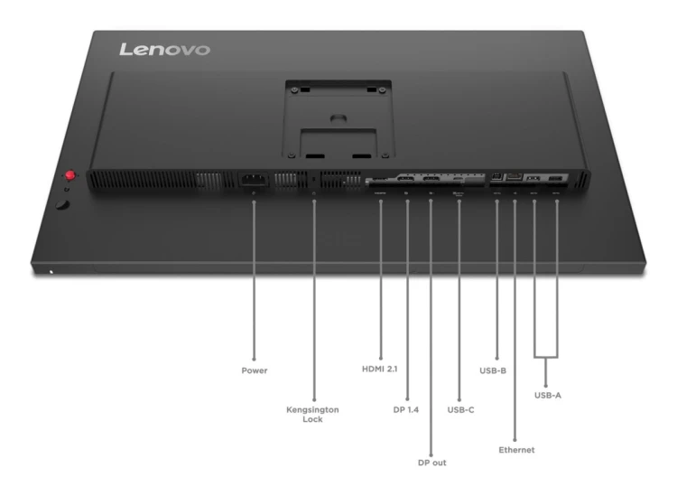 Lenovo ThinkVision P27QD-40 LED display 68,6 cm (27") 2560 x 1440 px Wide Quad HD Czarny