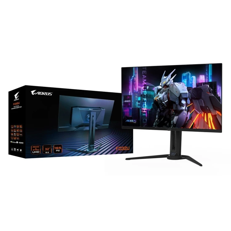 GIGABYTE AORUS FO32U EK monitor komputerowy 80 cm (31.5") 3840 x 2160 px 4K Ultra HD OLED Czarny
