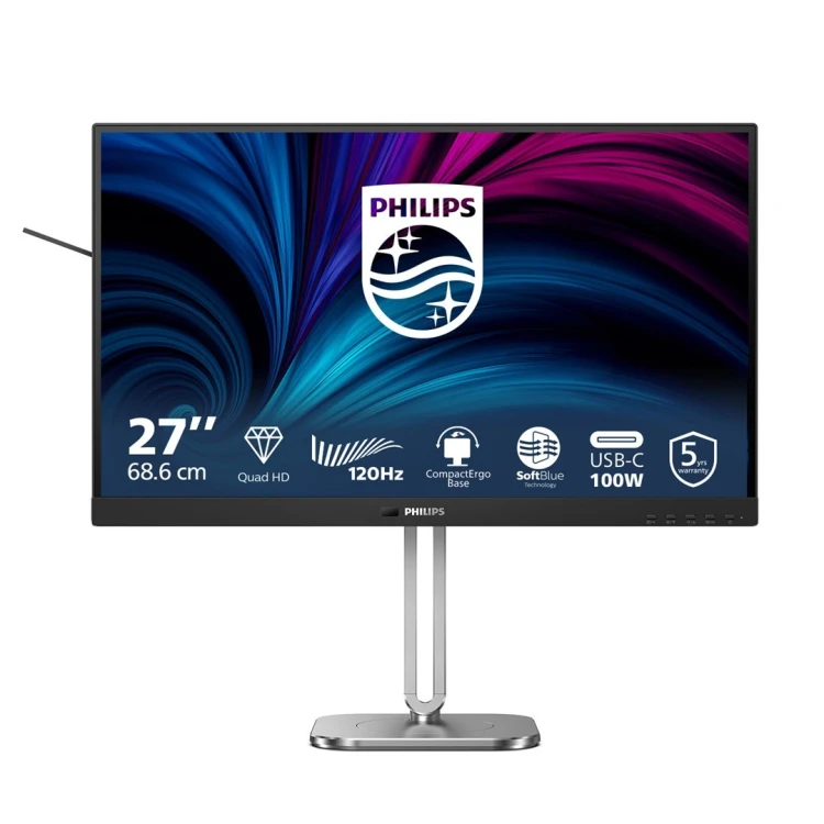 Philips 27B2U4601/00 monitor komputerowy 68,6 cm (27") 2560 x 1440 px Quad HD LCD Szary