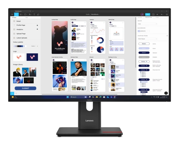 Monitor Lenovo ThinkVision T32UD-40 31,5" IPS 16:9 60Hz 3840x2160 1 HDMI 36 mies.