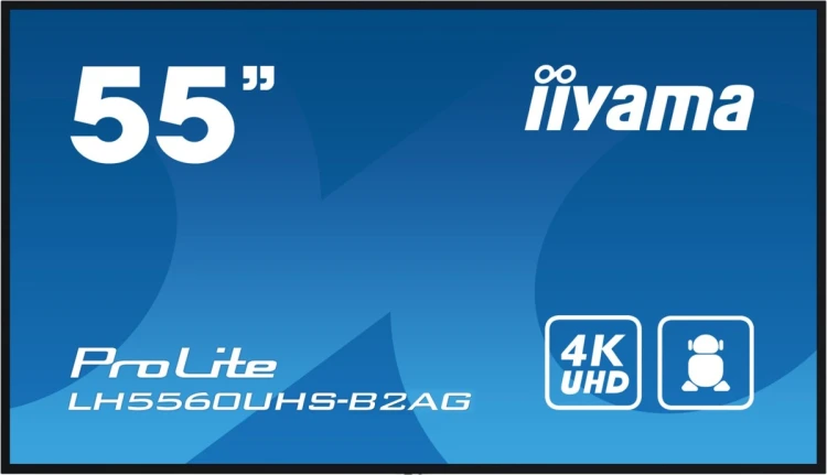Wyświetlacz iiyama 55” profesjonalny Digital Signage 4K UHD z zaaw. opcjami ster. i łącz.