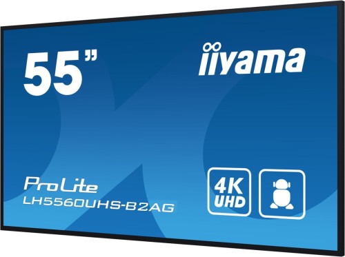 Wyświetlacz iiyama 55” profesjonalny Digital Signage 4K UHD z zaaw. opcjami ster. i łącz.