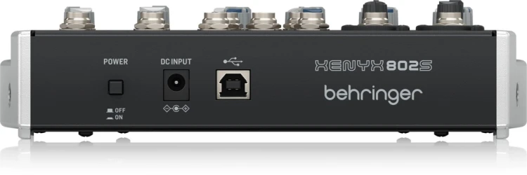 Behringer 802S - 8-kanałowy kompaktowy mikser analogowy z interfejsem USB zaprojektowany specjalnie do obsługi podcastów, streamowania oraz nagrywania